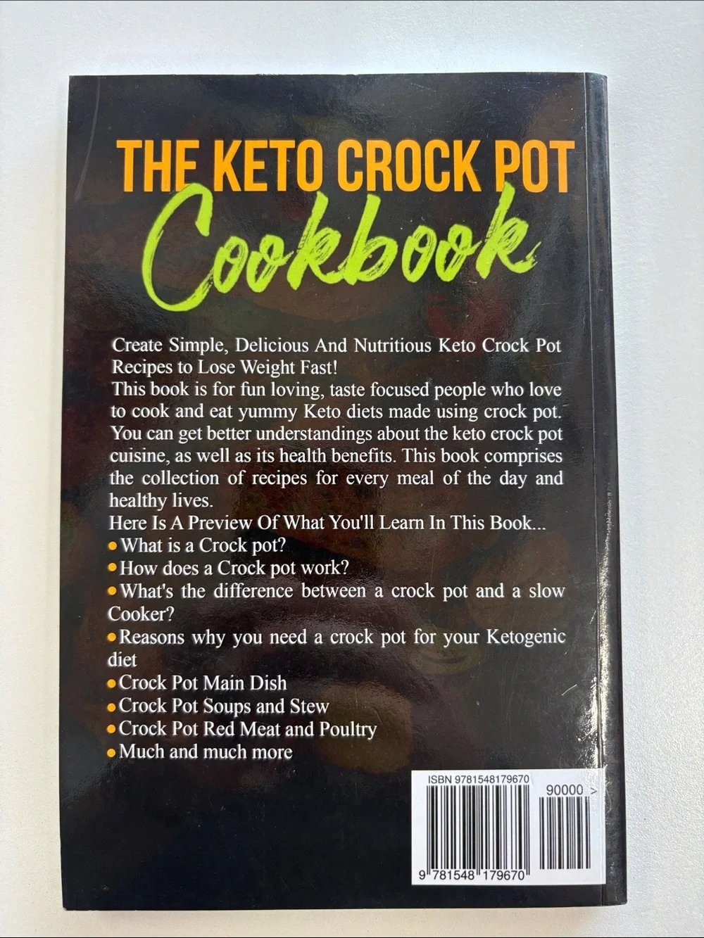 The Keto Crock Pot Cookbook